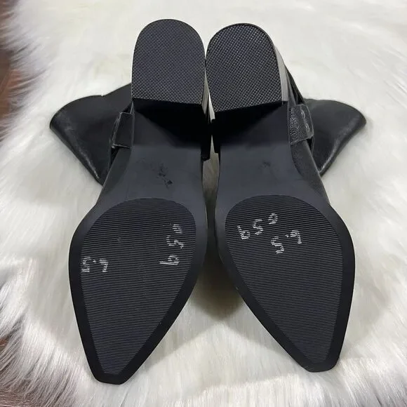 NEW Steve Madden Women's Size 6.5 M Black Leather Alessio Ankle Boot Bootie - Picture 10 of 13